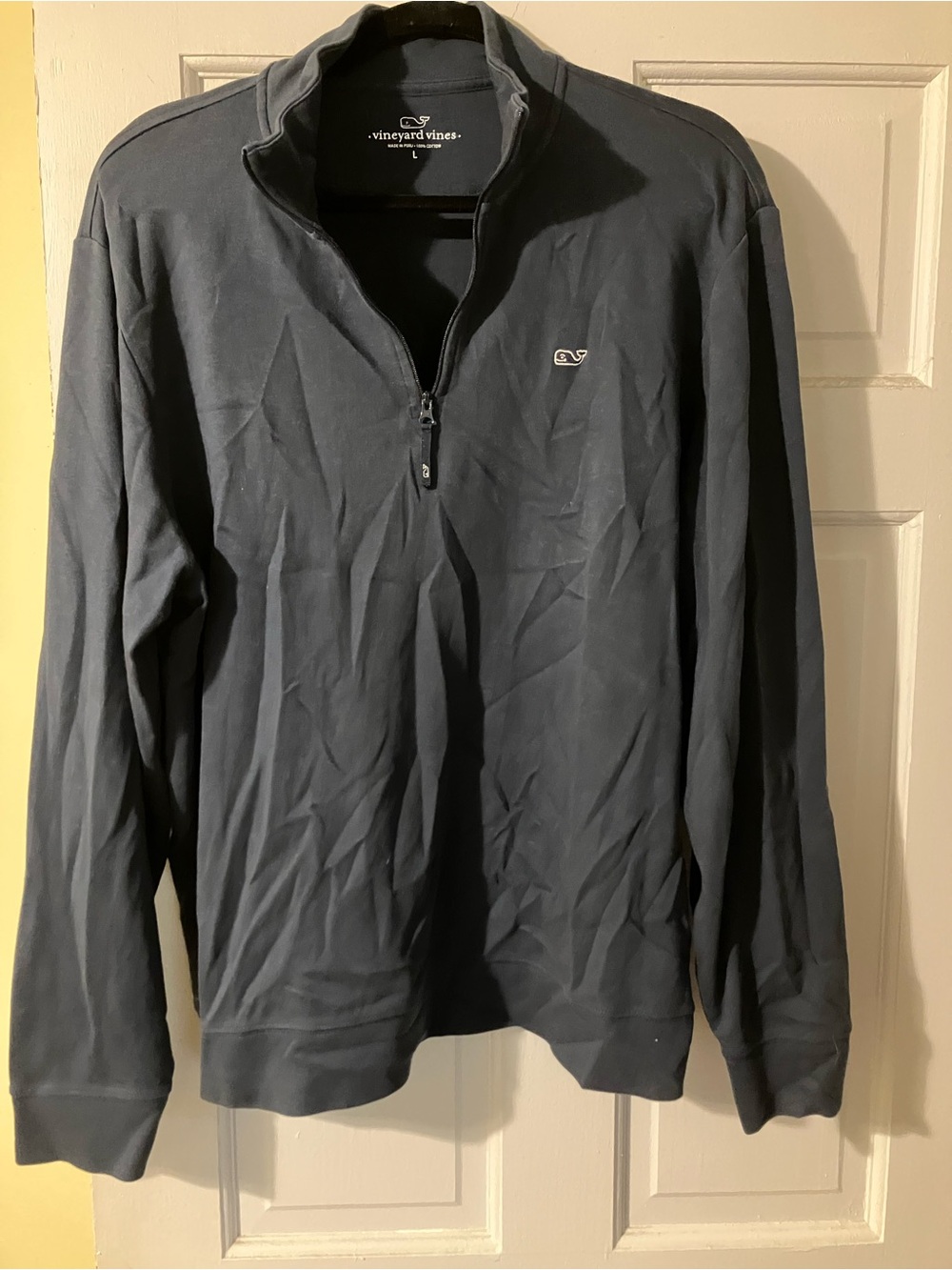 Vineyard Vines Men's Navy Half-Zip Pullover Sweater